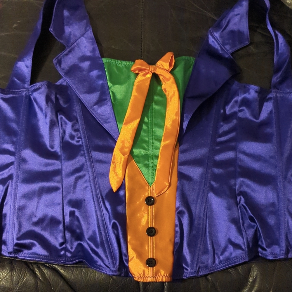 DC comics Halloween Joker corset costume